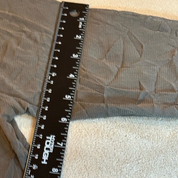 Comfy USA Greenish Gray Crinkle Long Sleeve Sheer Fairy Whimsy Goth Tunic Sz S - Picture 6 of 10